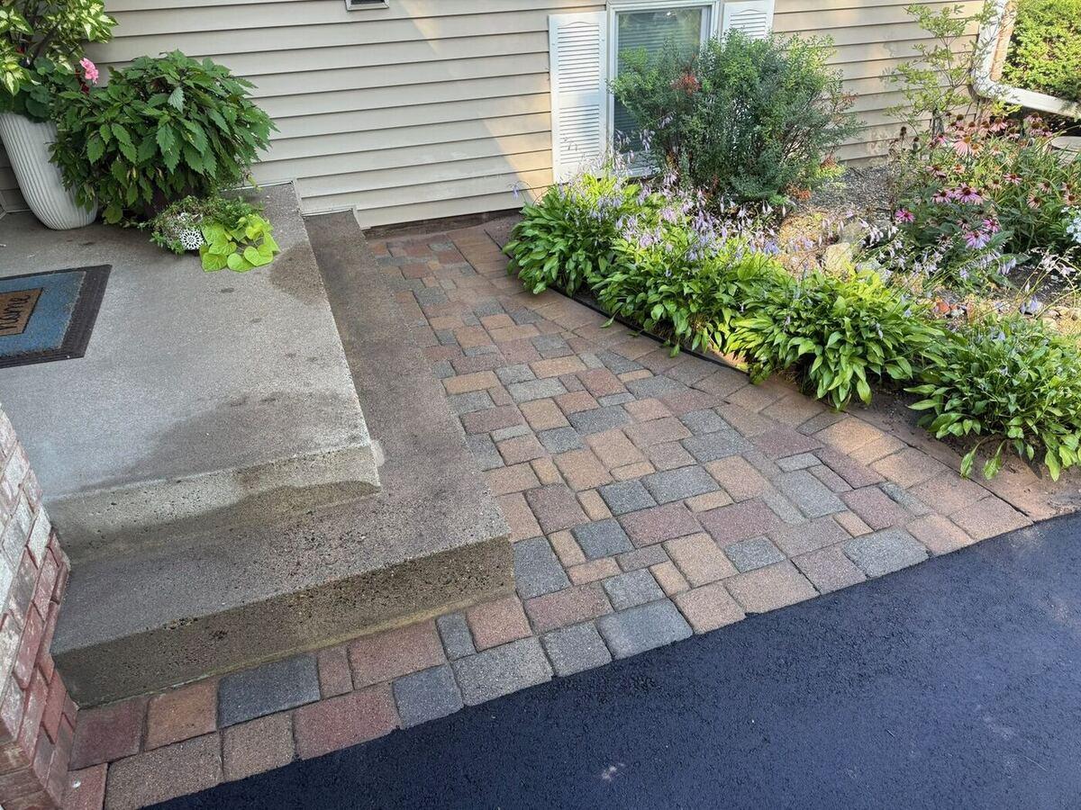 Paver Walkway & Plantings