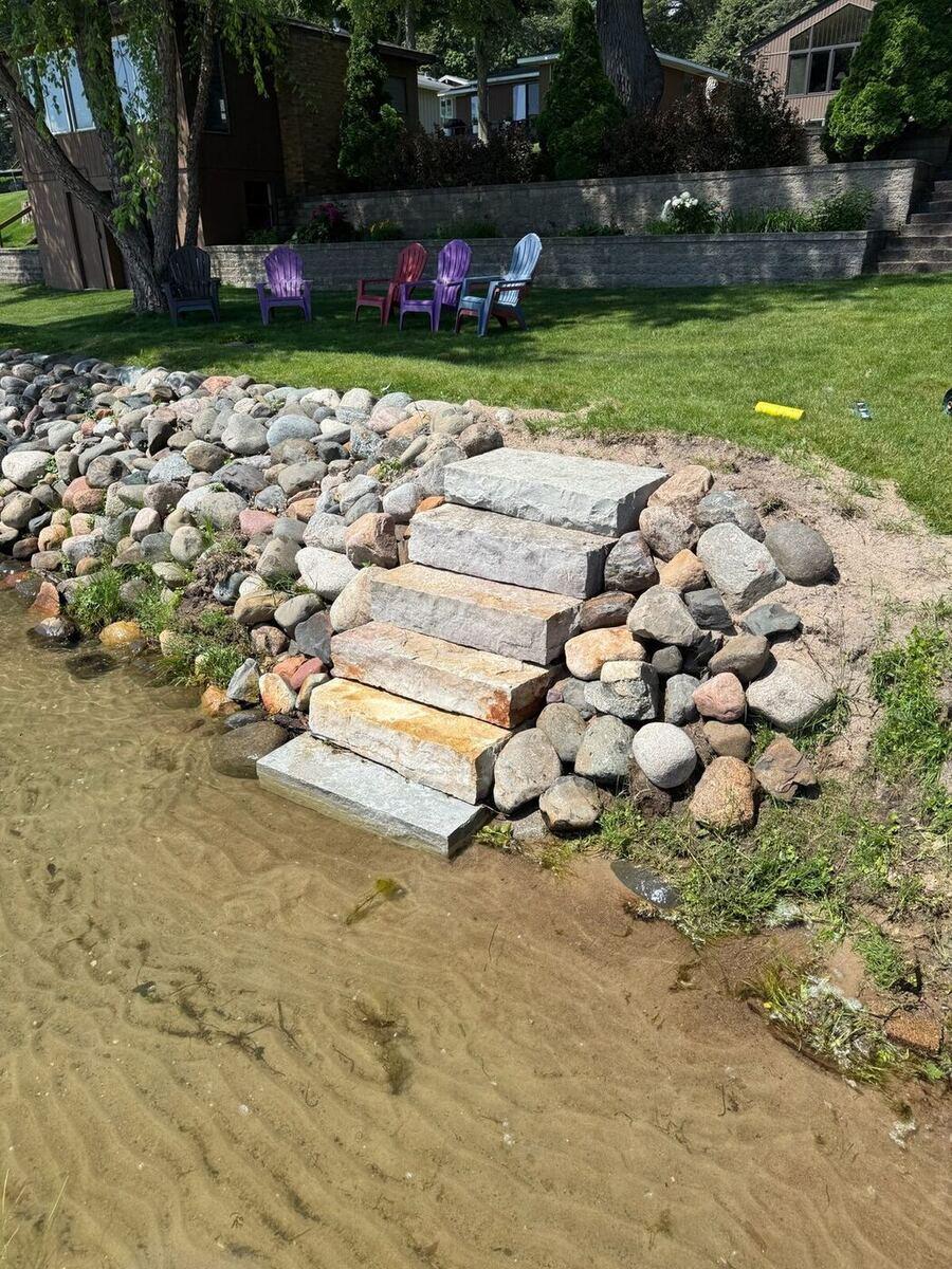 Stone Steps to the Lake
